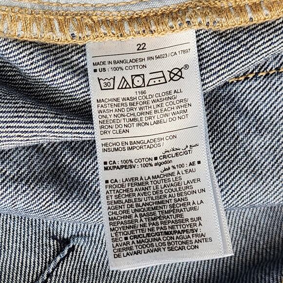 Old Navy Skirt Womens 22 Blue High Rise Pencil Button Front Midi Stretch Casual - Picture 4 of 7